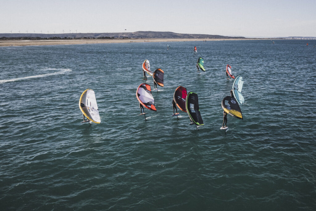 Foto del secondo giorno dell'evento GWA wingfoil world cup 2023 Leucate