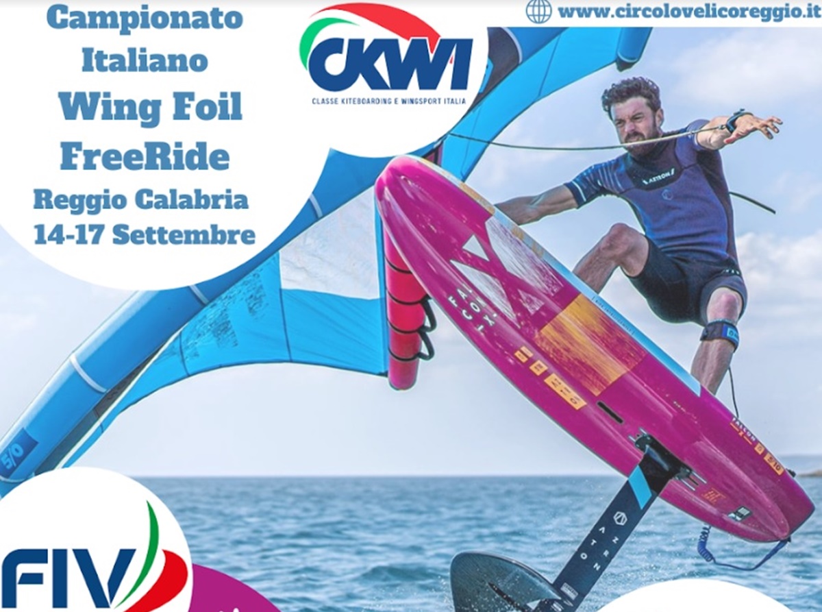 locandina evento wingfoil reggio calabria